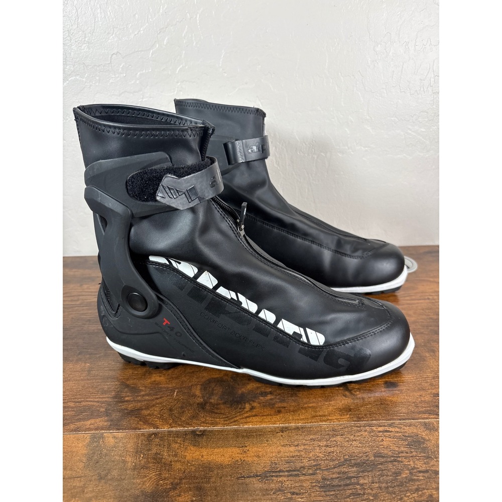 Alpina T40 Sport Touring Cross Country Ski Boots Black White EU 46 NNN Thinsulat